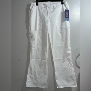 Cherokee Workwear Core Stretch Women's Mid Rise Drawstring Cargo Scrub Pant